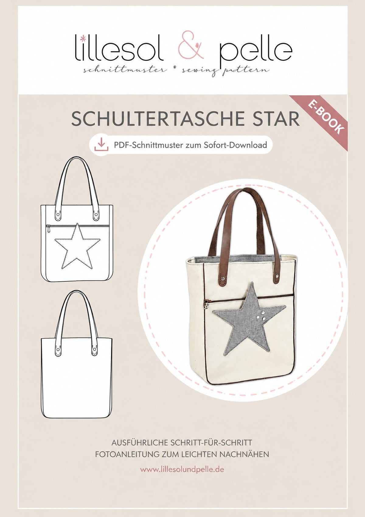 E-Book Titelbild (A): Schultertasche Star
