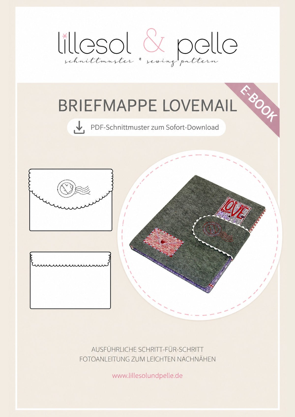 E-Book Titelbild (B): Briefmappe LoveMail