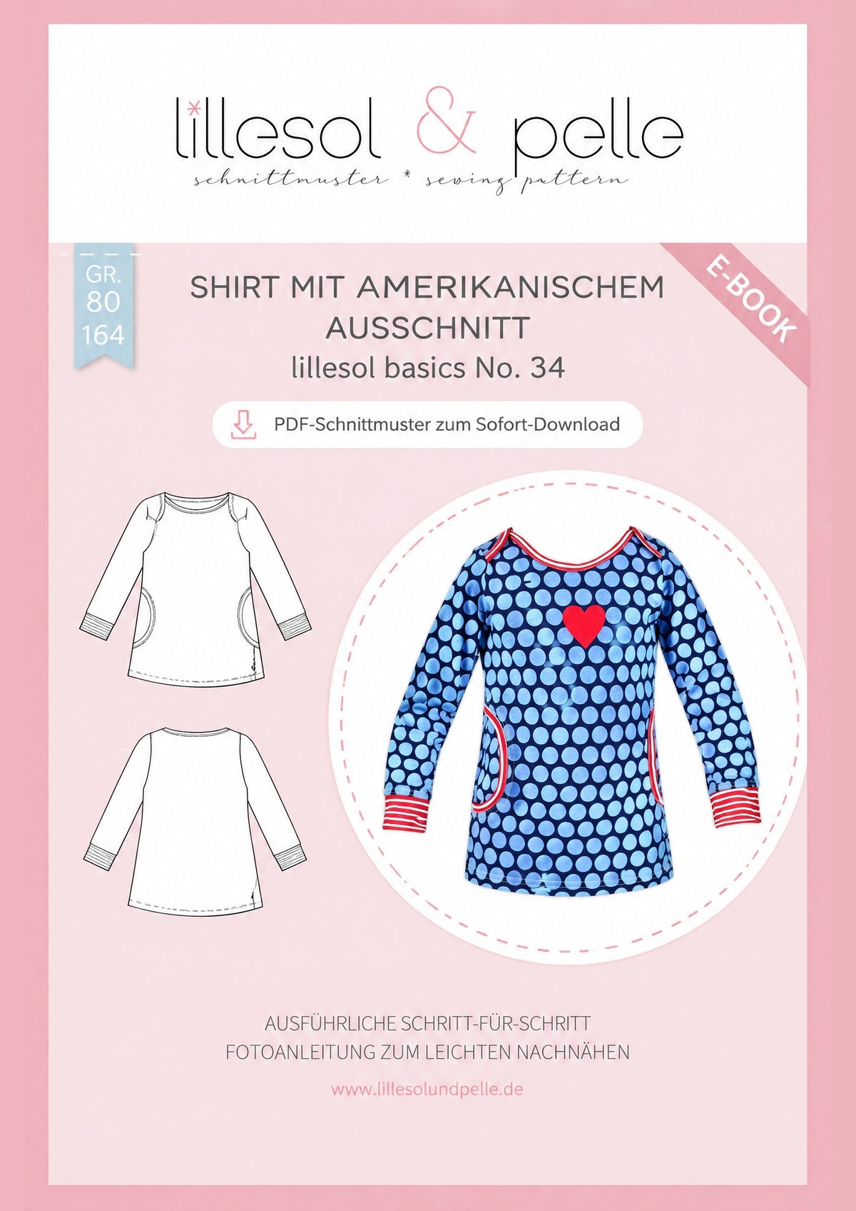 E-Book Titelbild (B): Shirt mit amerikanischem Ausschnitt