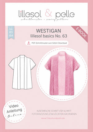 Schnittmuster lillesol basics No.63 Westigan *mit Video-Nähanleitung*