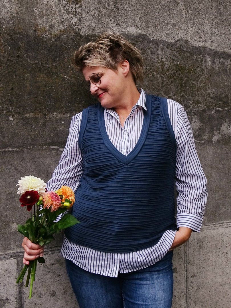 Ebook / Schnittmuster lillesol women No.67 Pullunder & Kleid "Tira" *mit Video Nähanleitung*