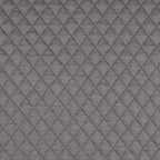 Jacquard Steppstoff Rauten dehnbar - grau *Videovorstellung*
