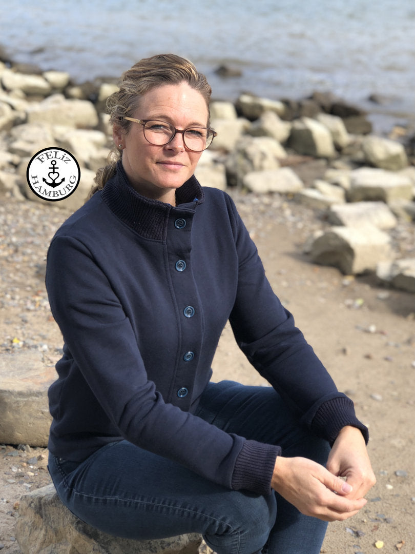 Designbeispiel: lillesol women No.68 Cardigan "Viga" mit Video-Nähanleitung