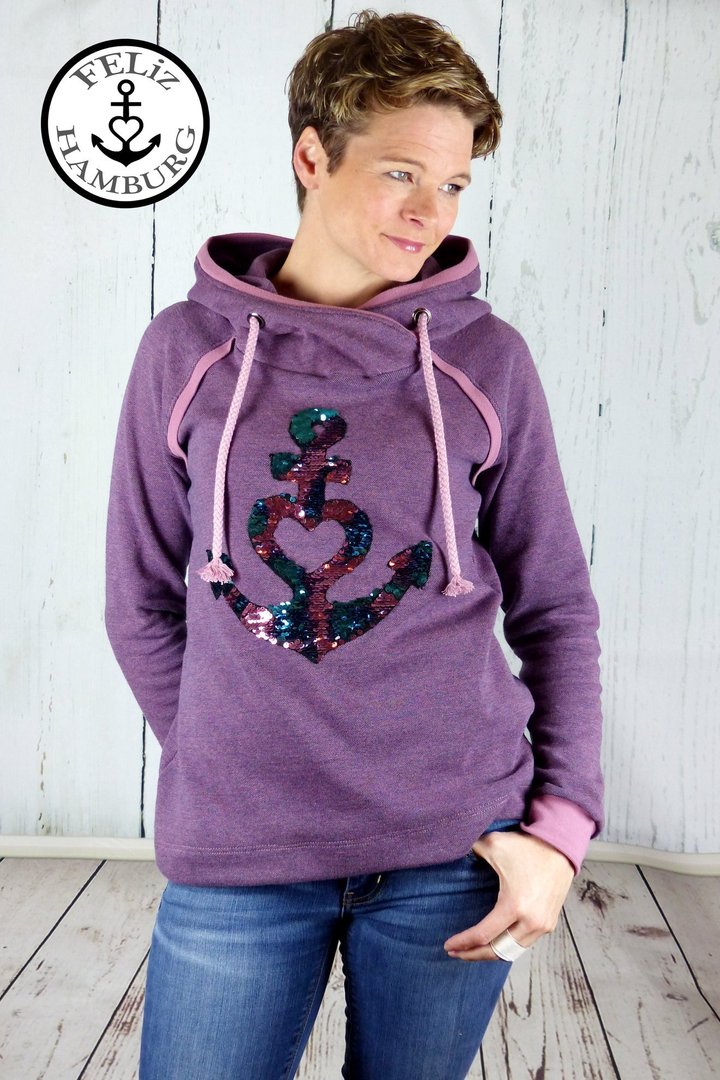 Designbeispiel: lillesol women No.39 Raglan-Hoodie