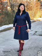 Ebook / Schnittmuster lillesol women No.26 Jeanskleid *mit Video-Nähanleitung*