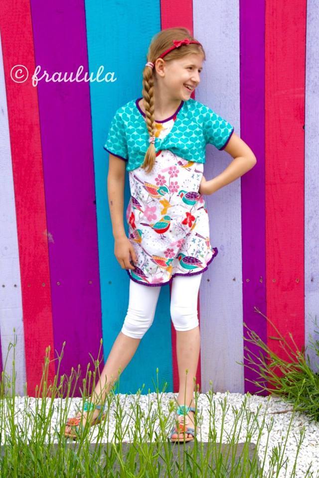 Ebook / Schnittmuster lillesol basics No.48 Knotenraglan Shirt & Tunika *mit Video-Nähanleitung*