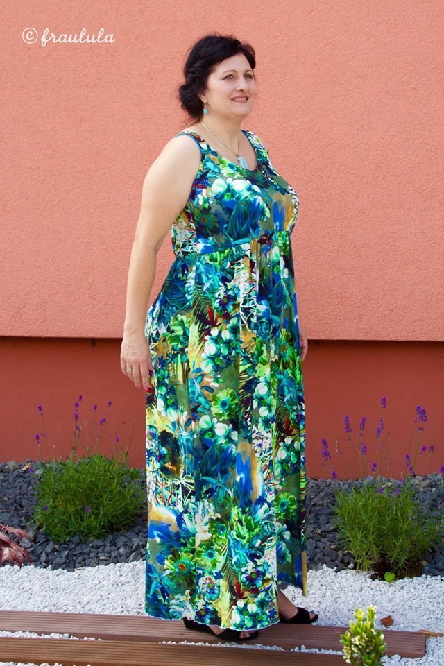 Ebook / Schnittmuster lillesol women No.8 Maxikleid *mit Video-Nähanleitung*
