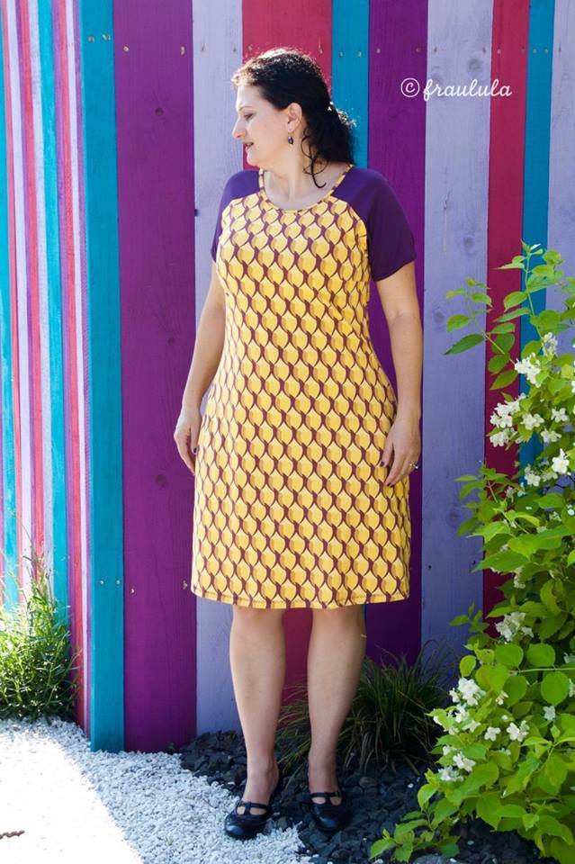 Ebook / Schnittmuster lillesol women No.19 Raglan-Kleid & Shirt * mit Video-Nähanleitung *