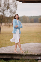 Cardigan Ecopuno & Silkhair ♥ Lookbook No 16 - Modell 14 - Lana Grossa ♥ (Anleitung zum Strickset)