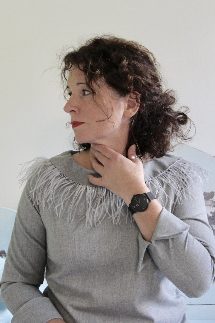 Designbeispiel: lillesol women No.47 Shirt mit Uboot-Kragen