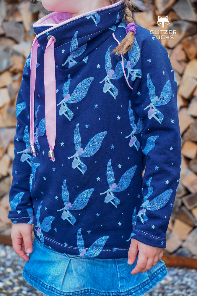 Ebook / Schnittmuster lillesol basics No.65 Raglan-Hoodie *mit Video-Nähanleitung*