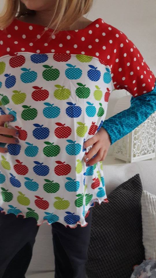 Designbeispiel: lillesol basics No.53 Frühlingsshirt