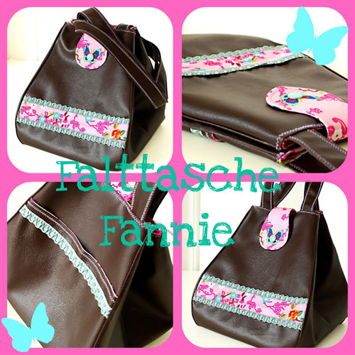 Ebook / Schnittmuster Falttasche Fannie
