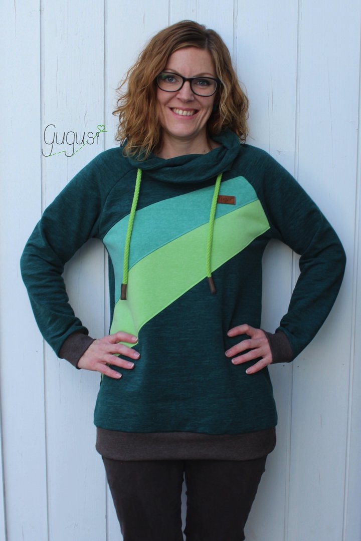 Designbeispiel: lillesol women No.39 Raglan-Hoodie