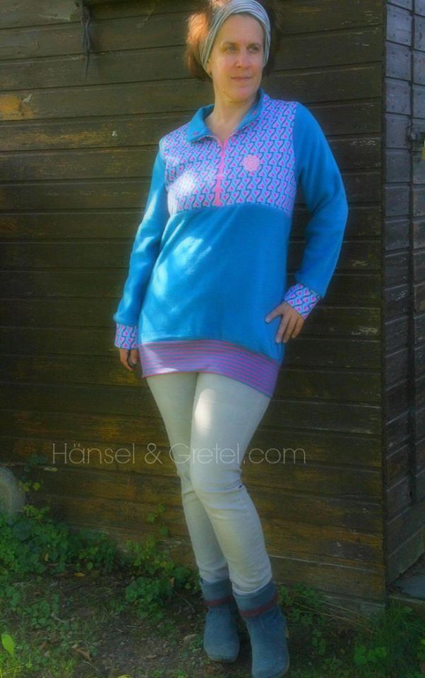 Designbeispiel: lillesol women No.12 Fleece-Pulli