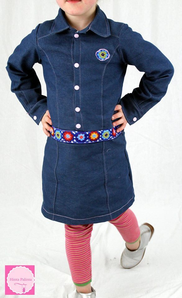 Designbeispiel: lillesol stars No.15 Jeanskleid