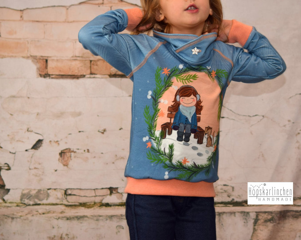 Ebook / Schnittmuster lillesol basics No.65 Raglan-Hoodie *mit Video-Nähanleitung*