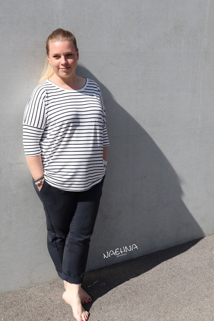 Designbeispiel: lillesol women No.62 Tapered Hose "Paula" Video-Nähanleitung