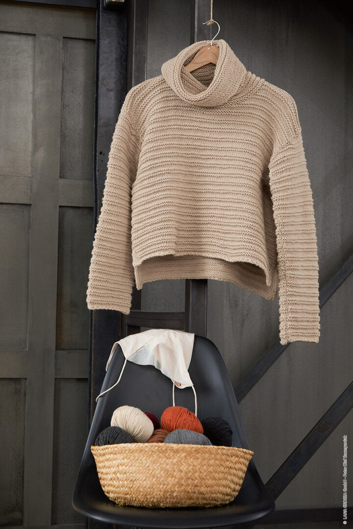 Pullover Cool Wool Superbig ♥ Merino Edition No.01 - Md. 6 - Lana Grossa (Anleitung zum Strickset)