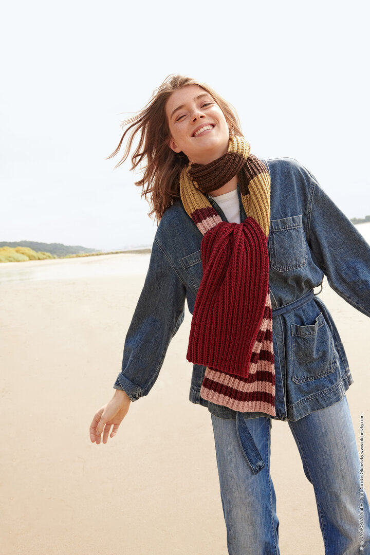 Schal Cool Wool Big ♥ Accessoires No.22 - Modell 2 - Lana Grossa (Anleitung zum Strickset)