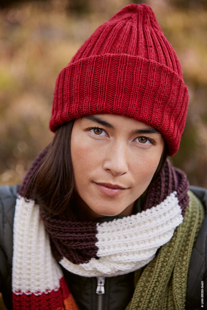Mütze Cool Wool ♥ Accessoires No.22 - Modell 01 - Lana Grossa (Anleitung zum Strickset)
