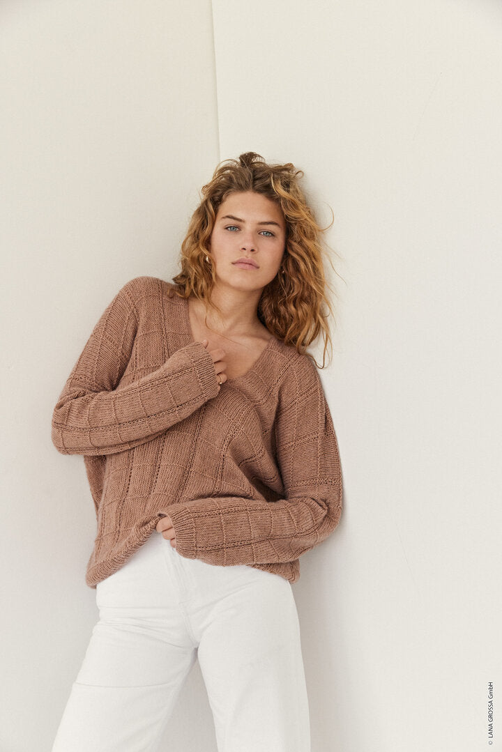 Pullover Ecopuno ♥ Classici No 25 - Modell 17 - Lana Grossa ♥ (Anleitung zum Strickset)