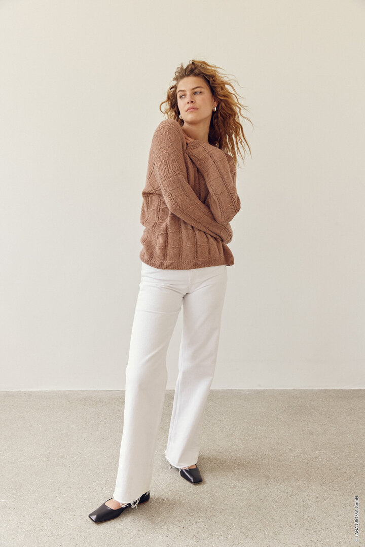 Pullover Ecopuno ♥ Classici No 25 - Modell 17 - Lana Grossa ♥ (Anleitung zum Strickset)