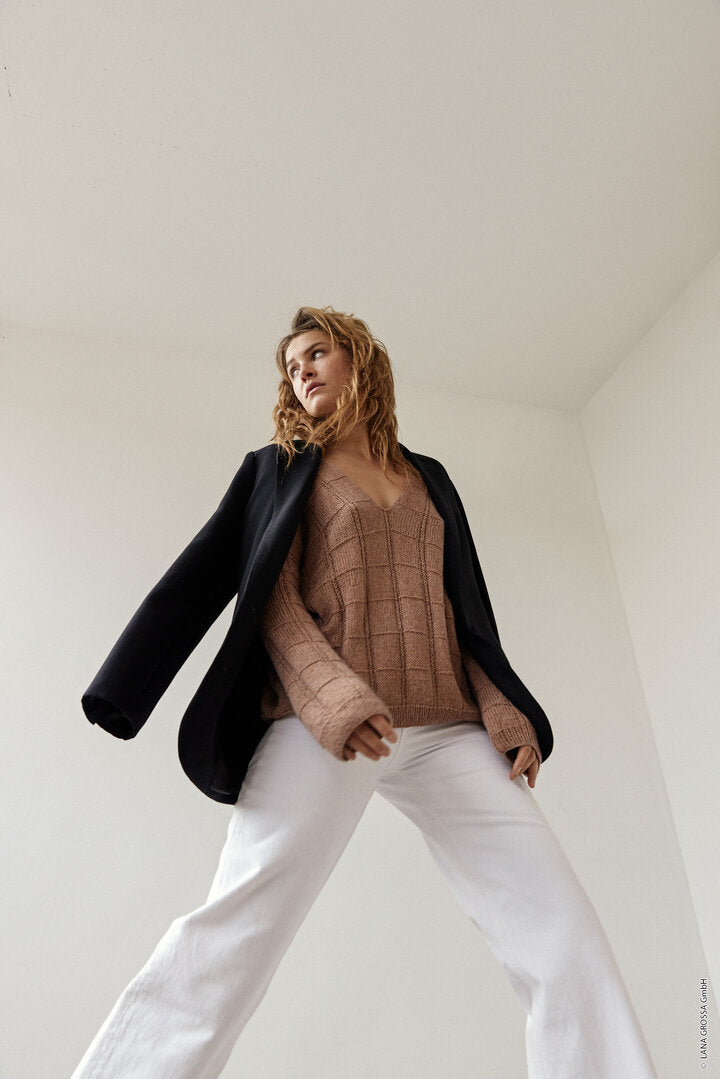 Pullover Ecopuno ♥ Classici No 25 - Modell 17 - Lana Grossa ♥ (Anleitung zum Strickset)