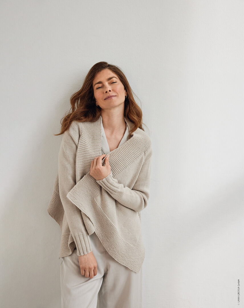 Cardigan Cool Wool Big ♥ Merino Edition No.03 - Modell 46 - Lana Grossa (Anleitung zum Strickset)