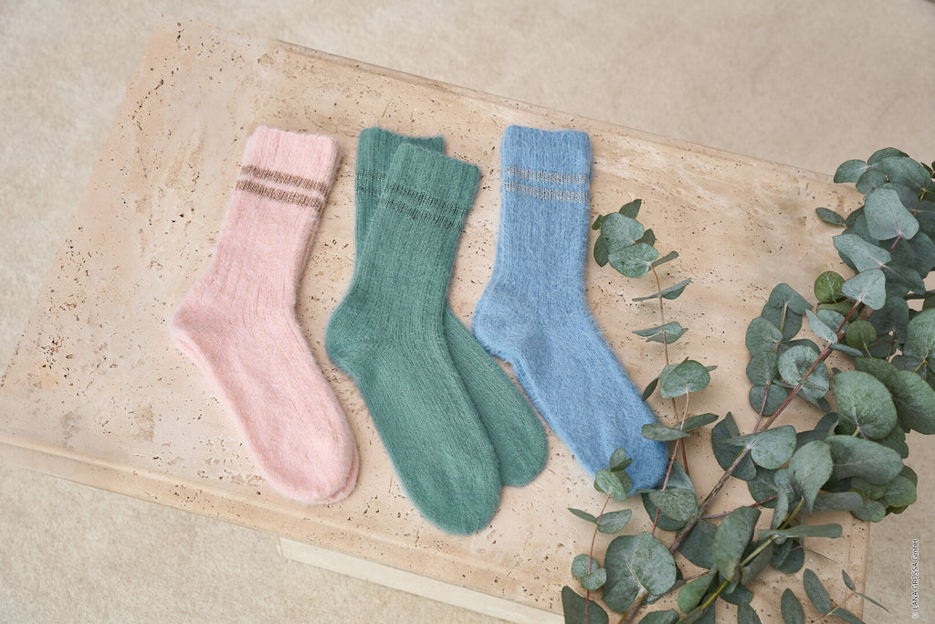 Socken ♥ Cosy Socks - Modell 2 ♥ - Lana Grossa (Anleitung zum Strickset)