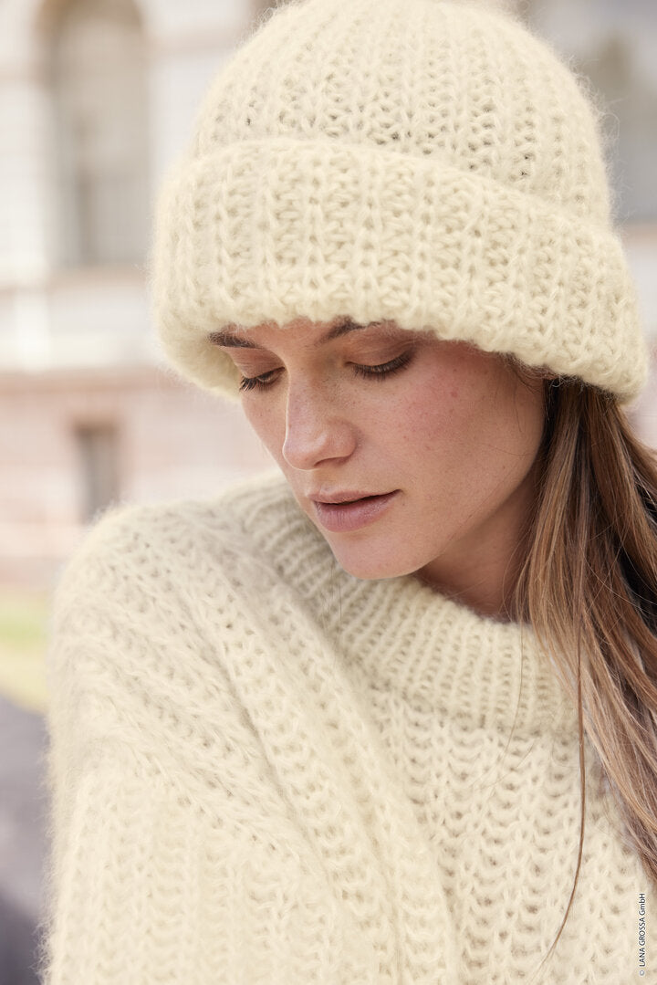 Mütze Mohair di Gio ♥ Journal No 70 - Modell 5 - Lana Grossa ♥ (Anleitung zum Strickset)