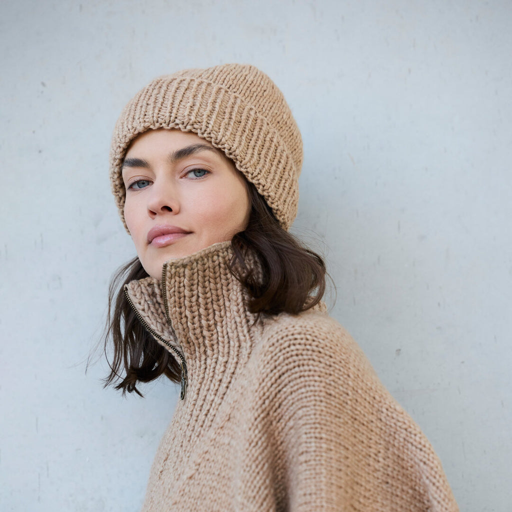 Mütze Winter Softness ♥ Look Book 19 - Modell 19 ♥ - Lana Grossa (Anleitung zum Strickset)