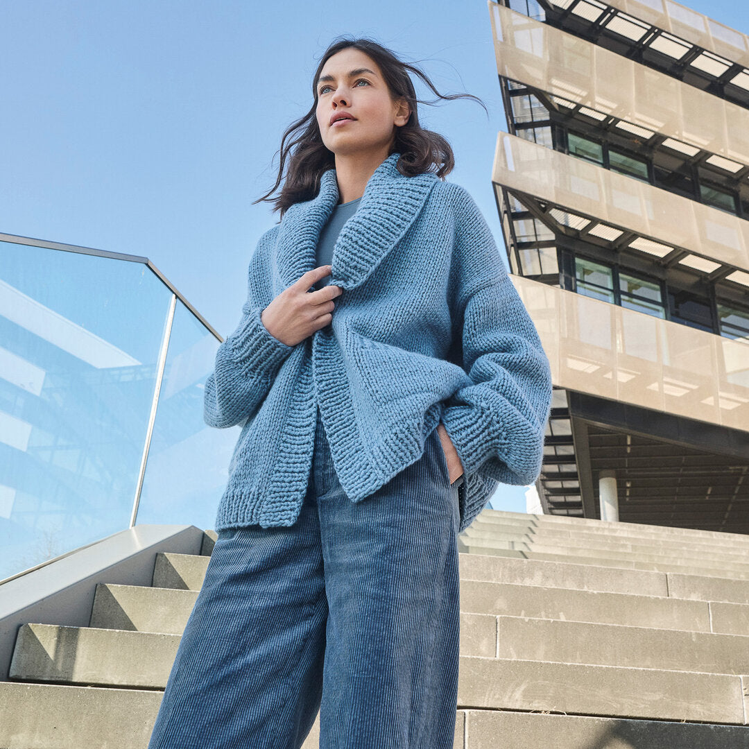 Jacke Winter Softness ♥ Look Book 19 - Modell 1 ♥ - Lana Grossa (Anleitung zum Strickset)