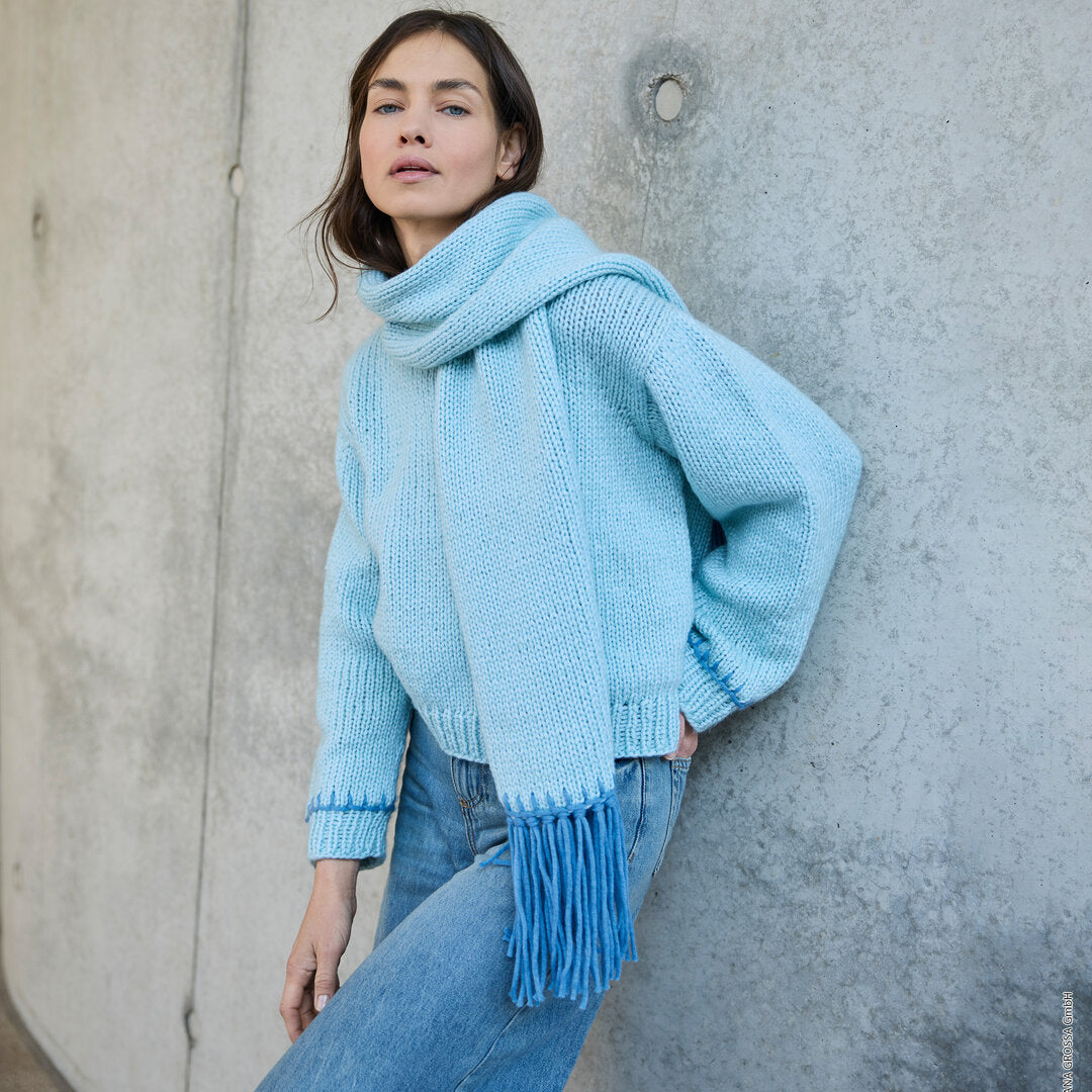 Pullover Wintersoftness ♥ Lookbook 19 - Modell 2 ♥ - Lana Grossa (Anleitung zum Strickset)
