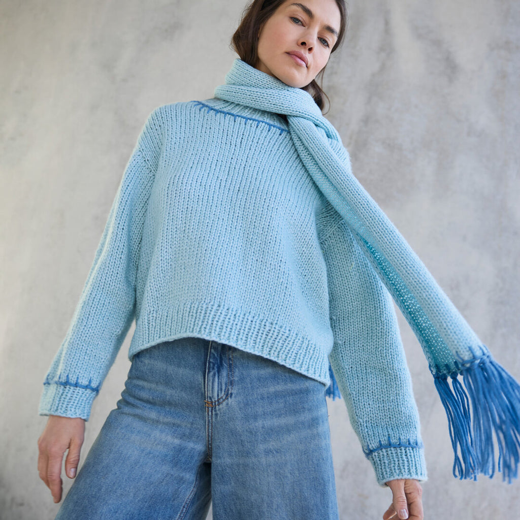 Pullover Wintersoftness ♥ Lookbook 19 - Modell 2 ♥ - Lana Grossa (Anleitung zum Strickset)