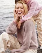 Top Down Pullover Cool Wool Big ♥ Merino No 4 - Modell 31 - Lana Grossa ♥ (Anleitung zum Strickset)