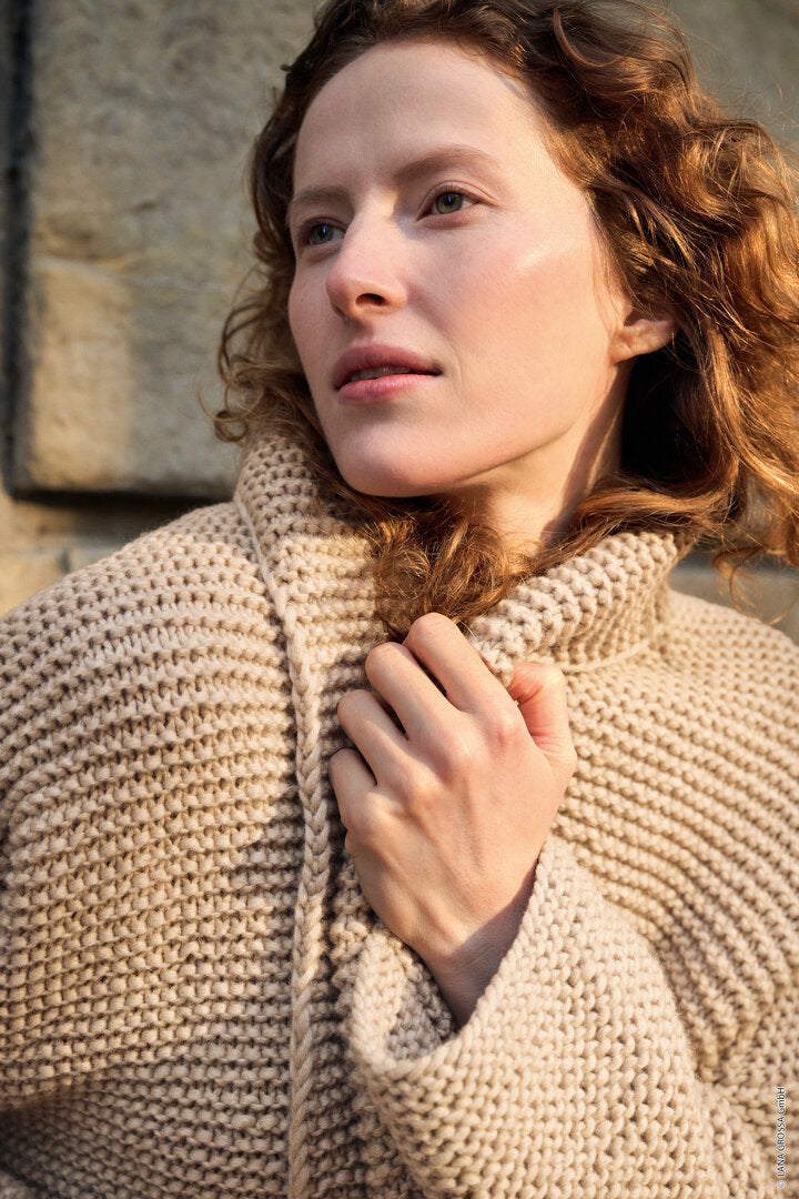 Cardigan Winter Softness ♥ Nera No 01 - Modell 24 -Lana Grossa ♥ (Anleitung zum Strickset)