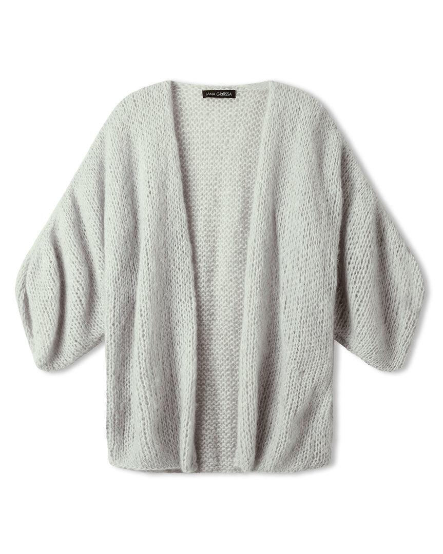 Cardigan Mohair di Gio ♥ Nera No 3 - Modell 42 - Lana Grossa ♥ (Anleitung zum Strickset)