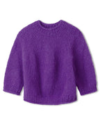 Pullover Top Down Mohair di Gio ♥ Nera No 3 - Modell 53 - Lana Grossa ♥ (Anleitung zum Strickset)