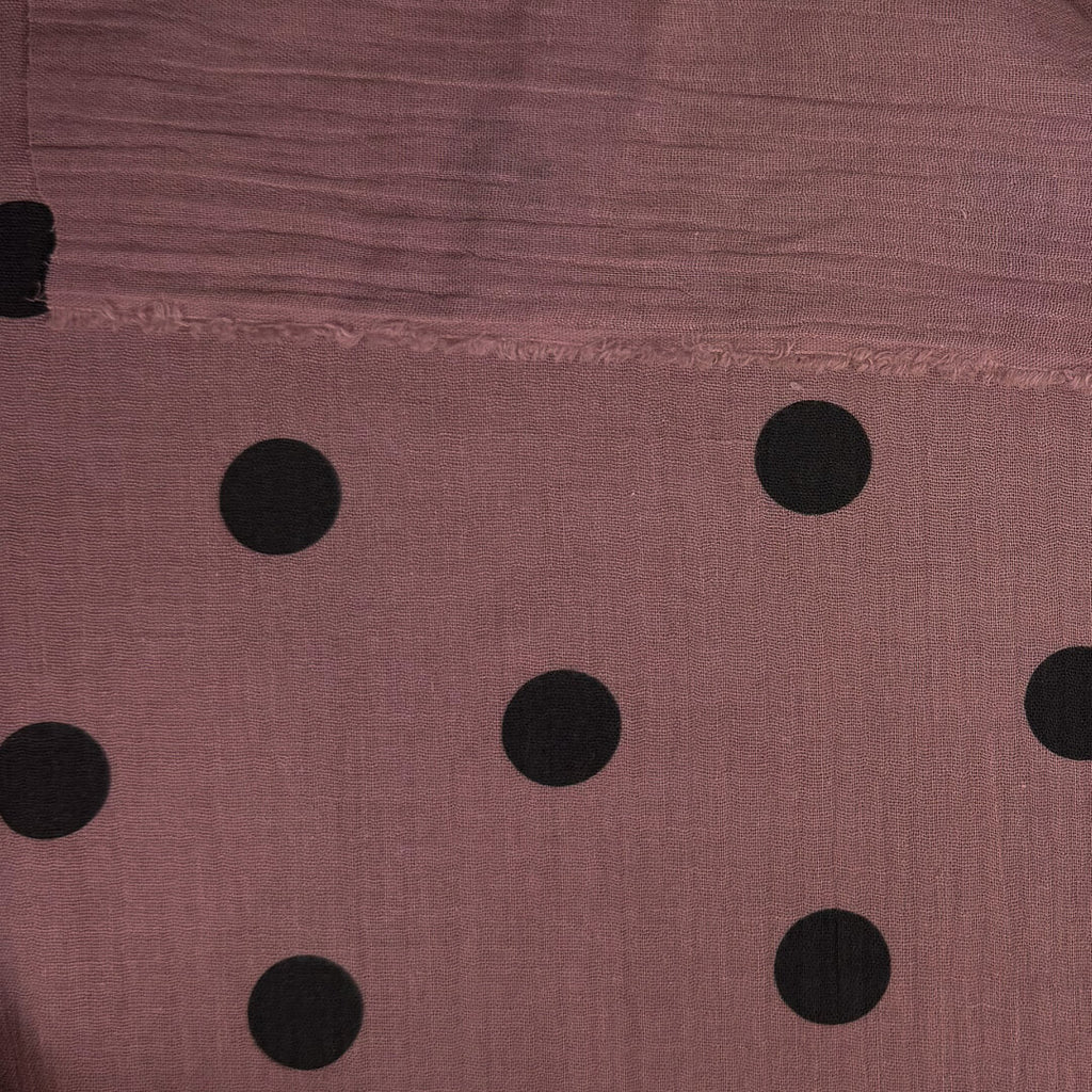 Musselin/Double Gauze "Polka Dots" - Eigenproduktion l&p - beere