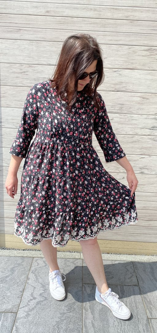 Designbeispiel: lillesol women No.64 Biesen-Kleid & Tunika "Laurelia" mit Video-Nähanleitung