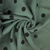 Musselin/Double Gauze "Polka Dots" - Eigenproduktion l&p - dunkles Salbeigrün