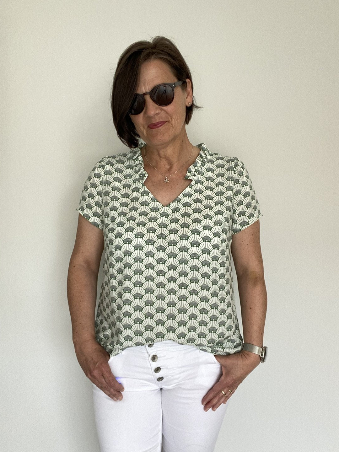 Designbeispiel: lillesol women No.72 Sommerbluse "Lavina"