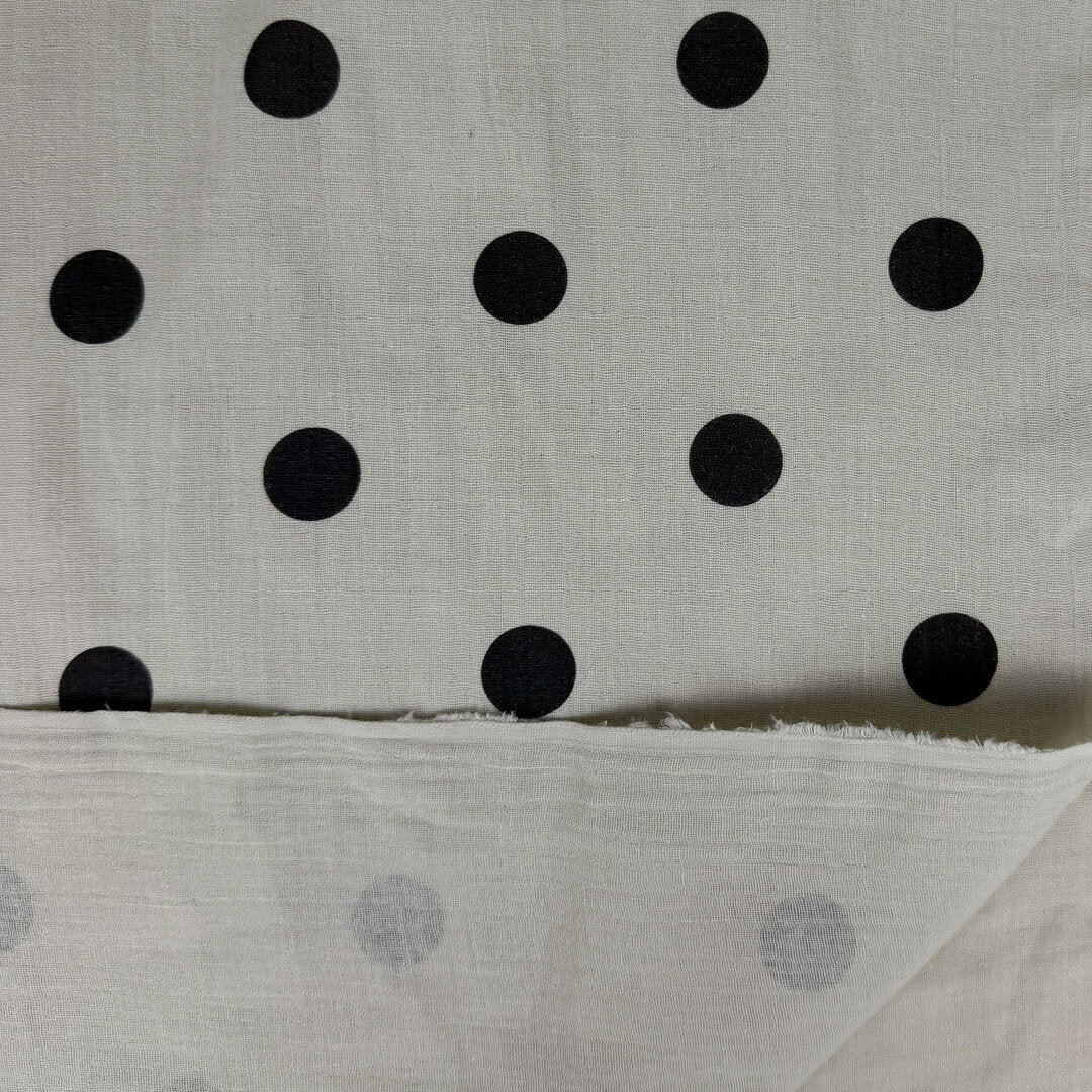 Musselin/Double Gauze "Polka Dots" - Eigenproduktion l&p - helles beige