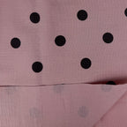 Musselin/Double Gauze "Polka Dots" - Eigenproduktion l&p - altrosa