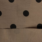 Musselin/Double Gauze "Polka Dots" - Eigenproduktion l&p - dunkel Sandbeige