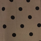 Musselin/Double Gauze "Polka Dots" - Eigenproduktion l&p - dunkel Sandbeige