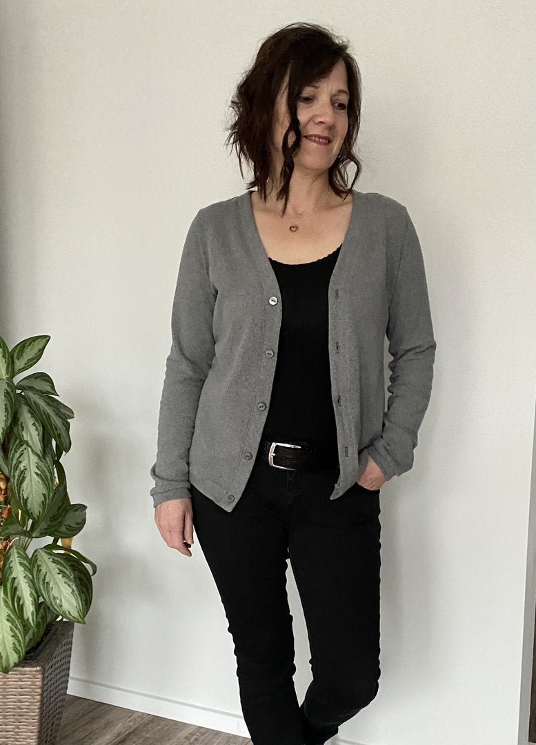 Designbeispiel: lillesol women No.59 Basic-Strickjacke