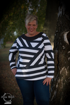 Designbeispiel: lillesol women No.47 Shirt mit Uboot-Kragen