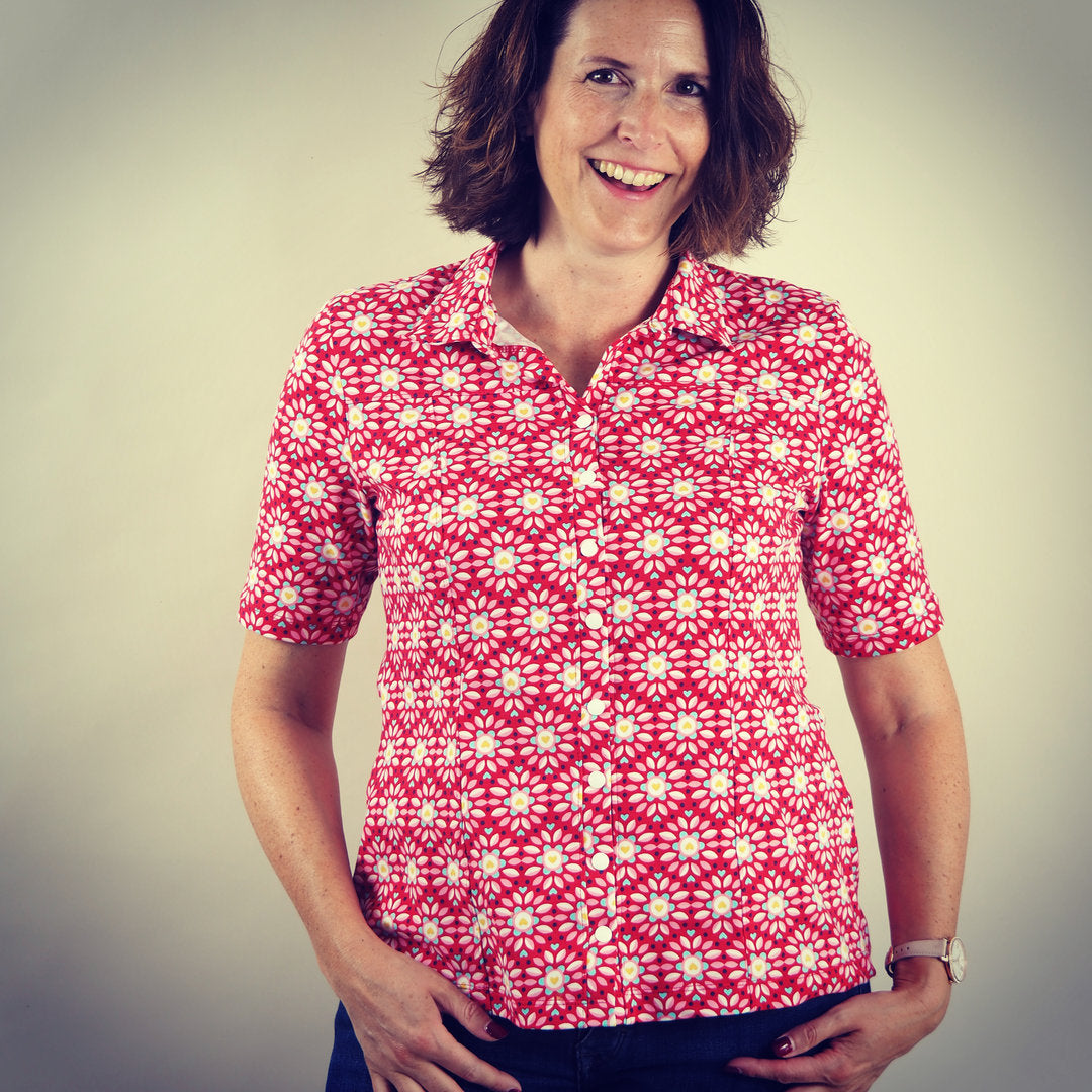 Designbeispiel: lillesol women No.57 Jerseybluse Leanna